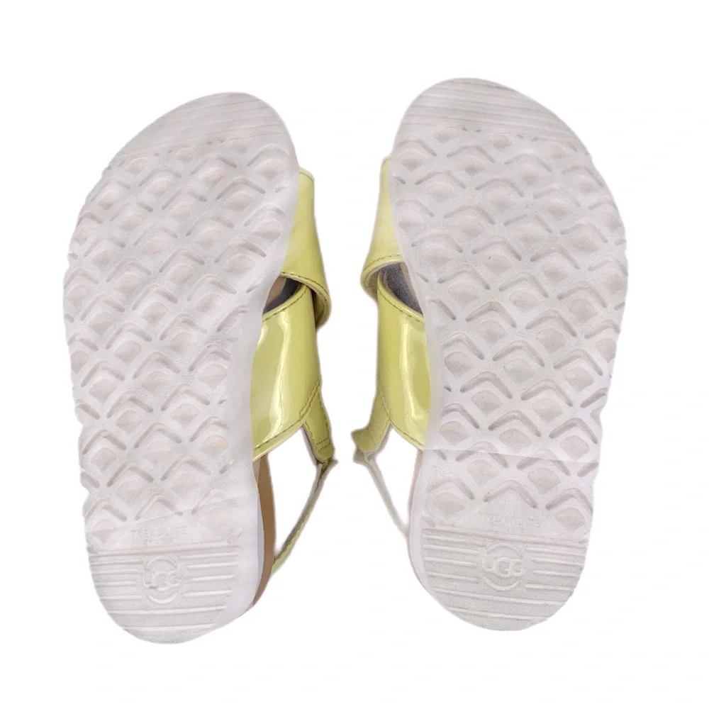 Uggs 2 Pair Girls Patent Leather Sandals Size 10